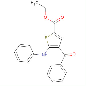 489431-91-6  2-Thiophenecarboxylic acid, 4-benzoyl-5-(phenylamino)-, ethyl ester