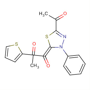 489431-98-3  2-Thiophenepropanal,a-(5-acetyl-3-phenyl-1,3,4-thiadiazol-2(3H)-ylidene)-b-oxo-