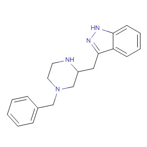 489437-84-5  1H-Indazole, 3-[[4-(phenylmethyl)-2-piperazinyl]methyl]-