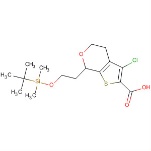 489439-58-9  5H-Thieno[2,3-c]pyran-2-carboxylic acid,3-chloro-7-[2-[[(1,1-dimethylethyl)dimethylsilyl]oxy]ethyl]-4,7-dihydro-
