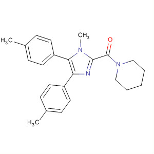 489446-86-8  Piperidine,1-[[1-methyl-4,5-bis(4-methylphenyl)-1H-imidazol-2-yl]carbonyl]-