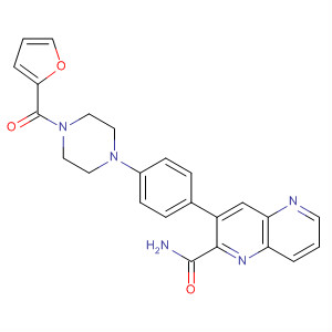 489458-26-6  5-Quinoxalinecarboxamide,3-[4-[4-(2-furanylcarbonyl)-1-piperazinyl]phenyl]-