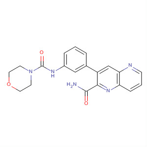489459-18-9  5-Quinoxalinecarboxamide, 3-[3-[(4-morpholinylcarbonyl)amino]phenyl]-