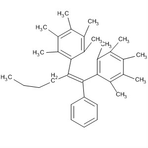 489459-93-0  Benzene,1,1'-[(1Z)-1-butyl-2-phenyl-1,2-ethenediyl]bis[2,3,4,5,6-pentamethyl-