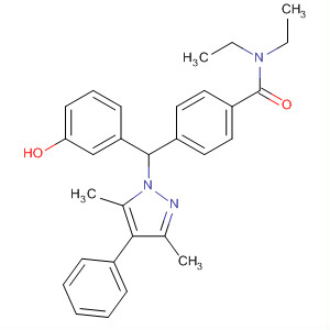 489466-71-9  Benzamide,4-[(3,5-dimethyl-4-phenyl-1H-pyrazol-1-yl)(3-hydroxyphenyl)methyl]-N,N-diethyl-