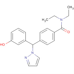 489467-03-0  Benzamide, N,N-diethyl-4-[(3-hydroxyphenyl)-1H-pyrazol-1-ylmethyl]-