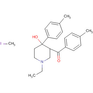 489473-91-8  Methanone,[1-ethyl-4-hydroxy-4-(4-methylphenyl)-3-piperidinyl](4-methylphenyl)-,compd. with iodomethane (1:1)