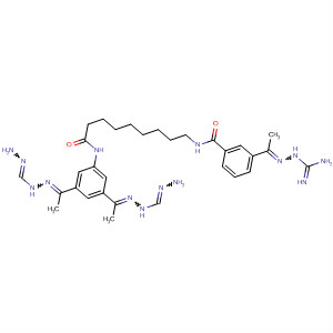 489476-09-7  Benzamide,3-[1-[(aminoiminomethyl)hydrazono]ethyl]-N-[9-[[3,5-bis[1-[(aminoiminomethyl)hydrazono]ethyl]phenyl]amino]-9-oxononyl]-