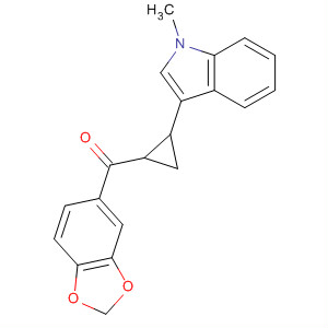 490023-06-8  Methanone, 1,3-benzodioxol-5-yl[2-(1-methyl-1H-indol-3-yl)cyclopropyl]-