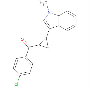 490023-07-9  Methanone, (4-chlorophenyl)[2-(1-methyl-1H-indol-3-yl)cyclopropyl]-