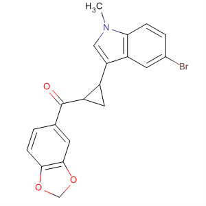 490023-11-5  Methanone,1,3-benzodioxol-5-yl[2-(5-bromo-1-methyl-1H-indol-3-yl)cyclopropyl]-