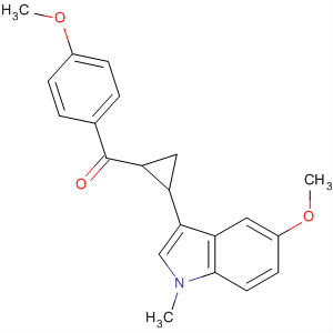 490023-13-7  Methanone,[2-(5-methoxy-1-methyl-1H-indol-3-yl)cyclopropyl](4-methoxyphenyl)-