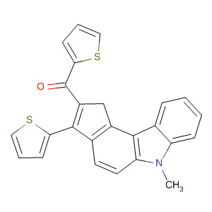 490023-21-7  Methanone,[1,6-dihydro-6-methyl-3-(2-thienyl)cyclopenta[c]carbazol-2-yl]-2-thienyl-