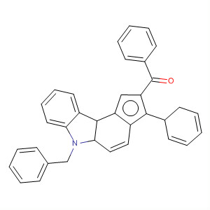 490023-28-4  Methanone,[1,6-dihydro-3-phenyl-6-(phenylmethyl)cyclopenta[c]carbazol-2-yl]phenyl-