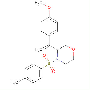 490026-07-8  Morpholine, 3-[1-(4-methoxyphenyl)ethenyl]-4-[(4-methylphenyl)sulfonyl]-
