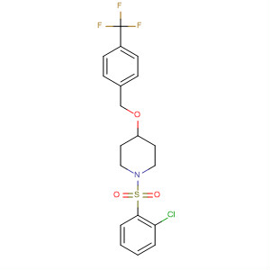 490030-34-7  Piperidine,1-[(2-chlorophenyl)sulfonyl]-4-[[4-(trifluoromethyl)phenyl]methoxy]-