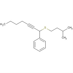 490030-74-5  Benzene, [1-[(3-methylbutyl)thio]-2-heptynyl]-