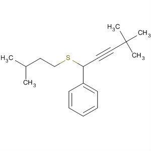 490030-77-8  Benzene, [4,4-dimethyl-1-[(3-methylbutyl)thio]-2-pentynyl]-