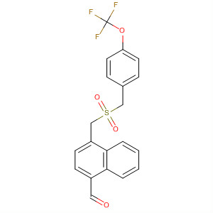 490038-32-9  1-Naphthalenecarboxaldehyde,4-[[[[4-(trifluoromethoxy)phenyl]methyl]sulfonyl]methyl]-