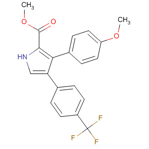 491572-01-1  1H-Pyrrole-2-carboxylic acid,3-(4-methoxyphenyl)-4-[4-(trifluoromethyl)phenyl]-, methyl ester