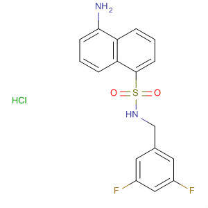 491578-91-7  1-Naphthalenesulfonamide, 5-amino-N-[(3,5-difluorophenyl)methyl]-,monohydrochloride