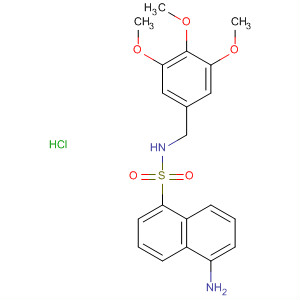 491579-12-5  1-Naphthalenesulfonamide,5-amino-N-[(3,4,5-trimethoxyphenyl)methyl]-, monohydrochloride