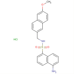 491579-16-9  1-Naphthalenesulfonamide,5-amino-N-[(6-methoxy-2-naphthalenyl)methyl]-, monohydrochloride