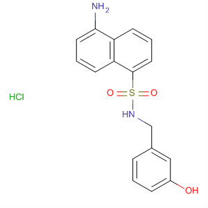 491579-17-0  1-Naphthalenesulfonamide, 5-amino-N-[(3-hydroxyphenyl)methyl]-,monohydrochloride
