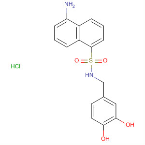 491579-18-1  1-Naphthalenesulfonamide, 5-amino-N-[(3,4-dihydroxyphenyl)methyl]-,monohydrochloride