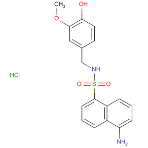 491579-19-2  1-Naphthalenesulfonamide,5-amino-N-[(4-hydroxy-3-methoxyphenyl)methyl]-, monohydrochloride