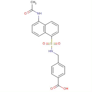 491579-91-0  Benzoic acid,4-[[[[5-(acetylamino)-1-naphthalenyl]sulfonyl]amino]methyl]-