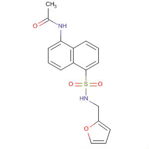491579-94-3  Acetamide, N-[5-[[(2-furanylmethyl)amino]sulfonyl]-1-naphthalenyl]-