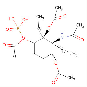 491580-19-9  Phosphonic acid,[(3S,4S,5R)-4-(acetylamino)-3,5-bis(acetyloxy)-1-cyclohexen-1-yl]-,diethyl ester
