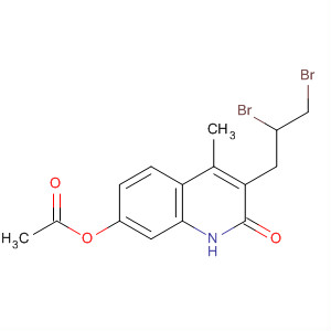 491580-42-8  2(1H)-Quinolinone, 7-(acetyloxy)-3-(2,3-dibromopropyl)-4-methyl-