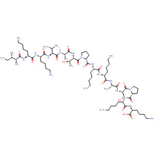 491588-86-4  L-Lysine,L-isoleucyl-L-lysyl-L-lysyl-L-valyl-L-alanyl-L-threonyl-L-prolyl-L-lysyl-L-lysyl-L-alanyl-L-seryl-L-prolyl-L-lysyl-