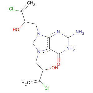 491595-45-0  1H-Purinium,2-amino-7,9-bis(3-chloro-2-hydroxy-3-butenyl)-6,9-dihydro-6-oxo-