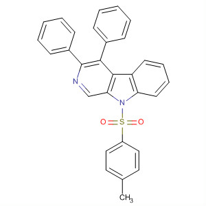 491595-66-5  9H-Pyrido[3,4-b]indole, 9-[(4-methylphenyl)sulfonyl]-3,4-diphenyl-