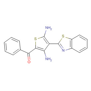 491599-23-6  Methanone, [3,5-diamino-4-(2-benzothiazolyl)-2-thienyl]phenyl-
