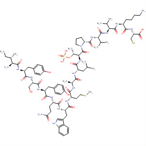 491612-34-1  L-Cysteine,L-isoleucyl-L-tyrosyl-L-seryl-L-tyrosyl-L-glutaminyl-L-tryptophyl-L-methionyl-L-alanyl-L-leucyl-O-phosphono-L-threonyl-L-prolyl-L-valyl-L-valyl-L-lysyl-