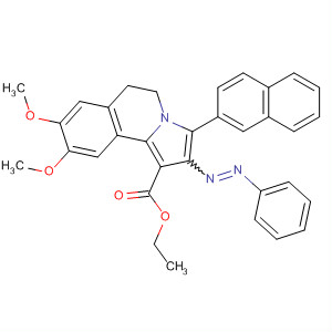 491613-59-3  Pyrrolo[2,1-a]isoquinoline-1-carboxylic acid,5,6-dihydro-8,9-dimethoxy-3-(2-naphthalenyl)-2-(phenylazo)-, ethyl ester