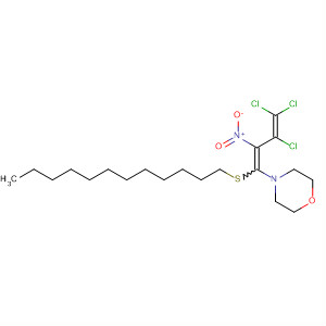 491616-94-5  Morpholine, 4-[3,4,4-trichloro-1-(dodecylthio)-2-nitro-1,3-butadienyl]-