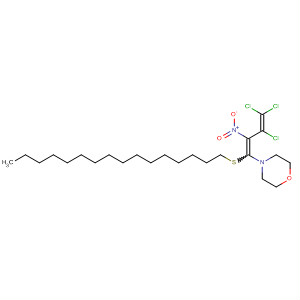 491616-96-7  Morpholine, 4-[3,4,4-trichloro-1-(hexadecylthio)-2-nitro-1,3-butadienyl]-
