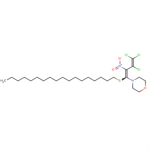 491616-98-9  Morpholine, 4-[3,4,4-trichloro-2-nitro-1-(octadecylthio)-1,3-butadienyl]-