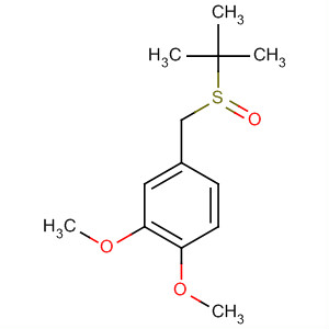 491618-02-1  Benzene, 4-[[(1,1-dimethylethyl)sulfinyl]methyl]-1,2-dimethoxy-