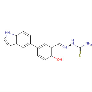 477726-46-8  Hydrazinecarbothioamide,2-[[2-hydroxy-5-(1H-indol-5-yl)phenyl]methylene]-