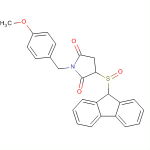 477728-15-7  2,5-Pyrrolidinedione,3-(9H-fluoren-9-ylsulfinyl)-1-[(4-methoxyphenyl)methyl]-