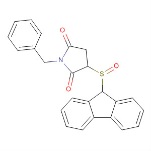 477728-16-8  2,5-Pyrrolidinedione, 3-(9H-fluoren-9-ylsulfinyl)-1-(phenylmethyl)-