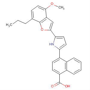 477735-78-7  1-Naphthalenecarboxylic acid,4-[5-(4-methoxy-7-propyl-2-benzofuranyl)-1H-pyrrol-2-yl]-