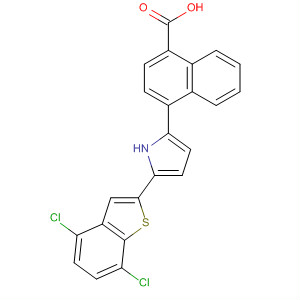 477735-82-3  1-Naphthalenecarboxylic acid,4-[5-(4,7-dichlorobenzo[b]thien-2-yl)-1H-pyrrol-2-yl]-