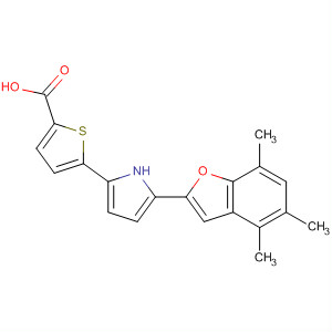 477736-05-3  2-Thiophenecarboxylic acid,5-[5-(4,5,7-trimethyl-2-benzofuranyl)-1H-pyrrol-2-yl]-